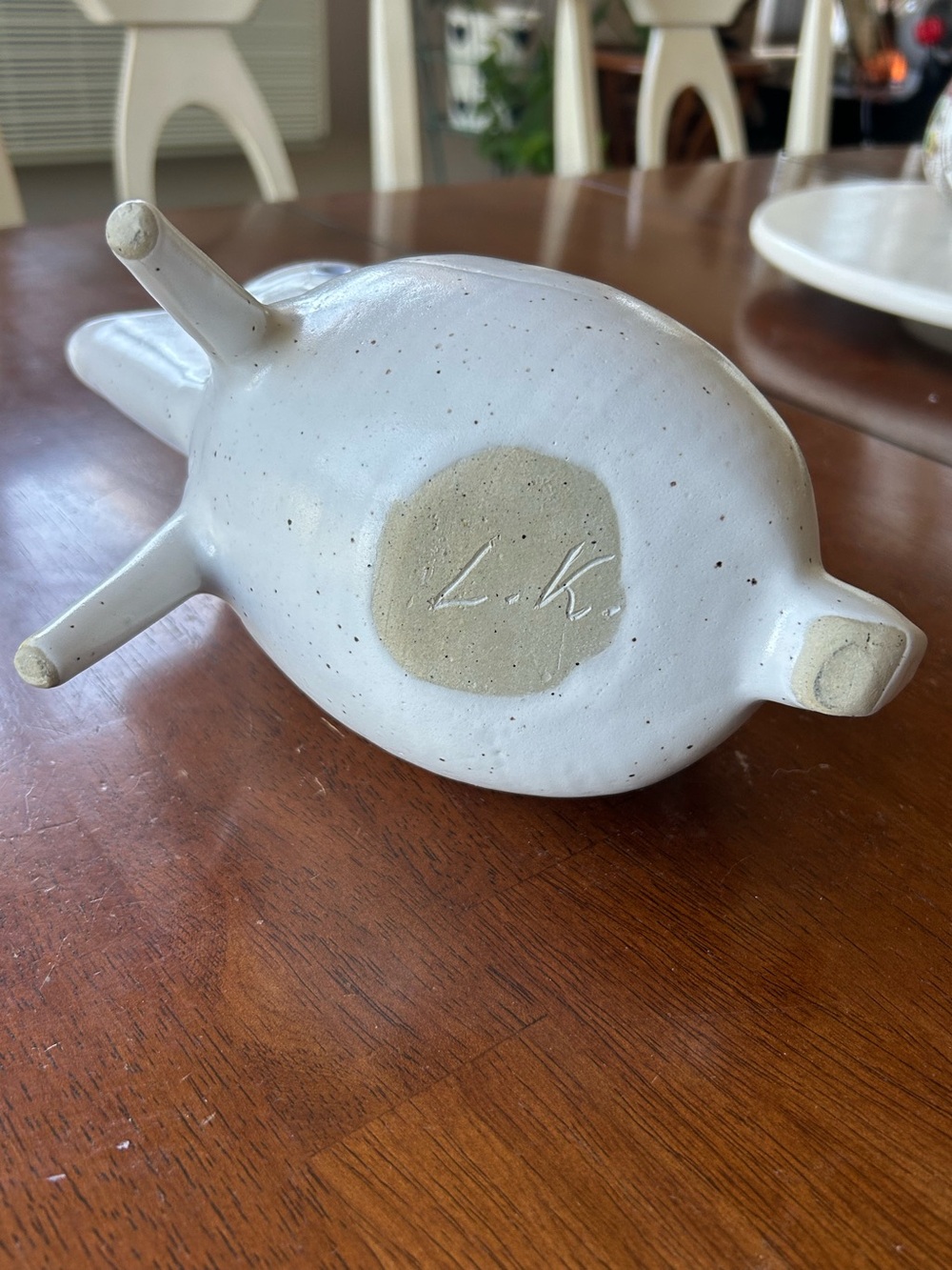 Handcrafted Zoomorphic Studio Pottery Pitcher EUC RARE - Picture 11 of 13